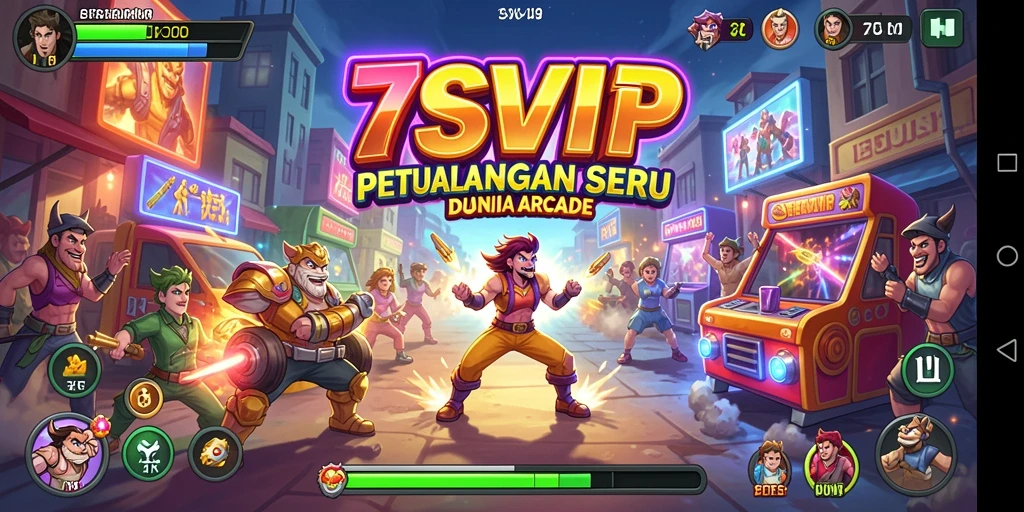 Tangkapan layar dari gameplay seru 7SVIP di dunia Arcade.