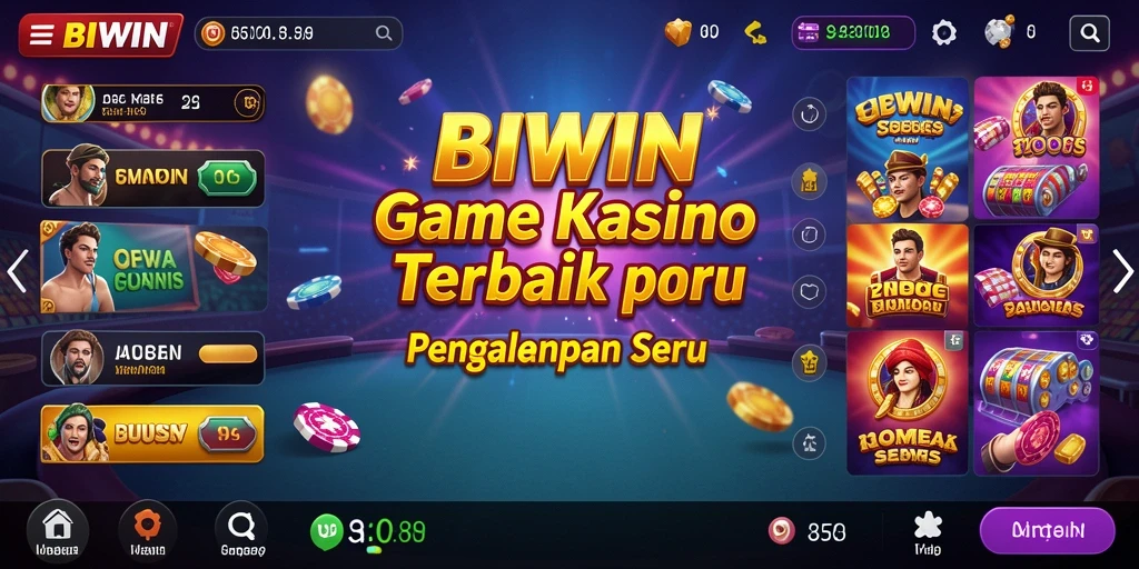 Tampilan menarik dari gameplay Kasino BIWIN yang penuh aksi.