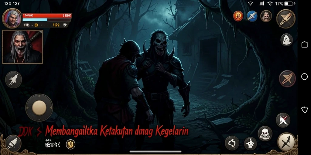 Screenshot menampilkan gameplay DKK yang mencekam dan penuh ketegangan.