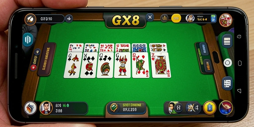 Tampilan utama GX88 menampilkan gameplay yang seru dalam permainan Domino.