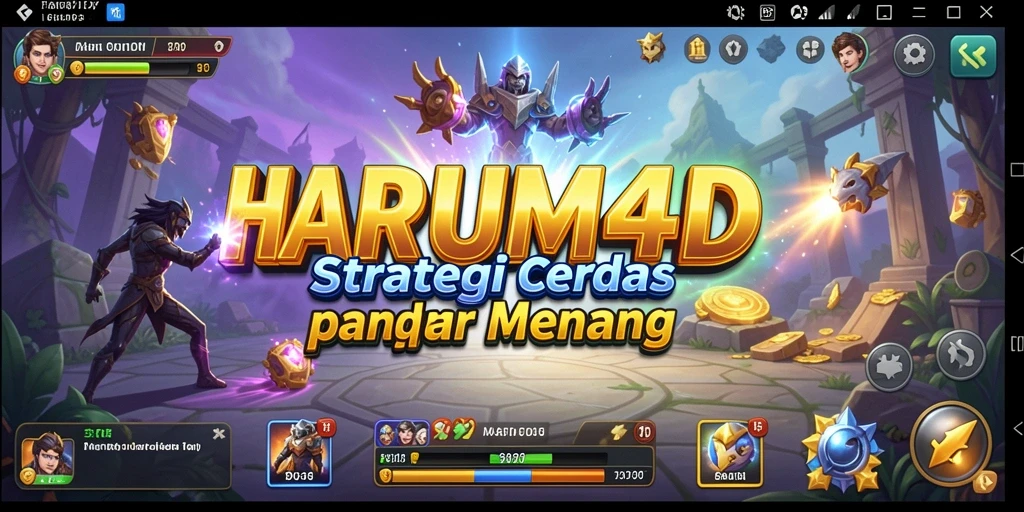 Tampilan gameplay seru dalam HARUM4D yang penuh strategi.