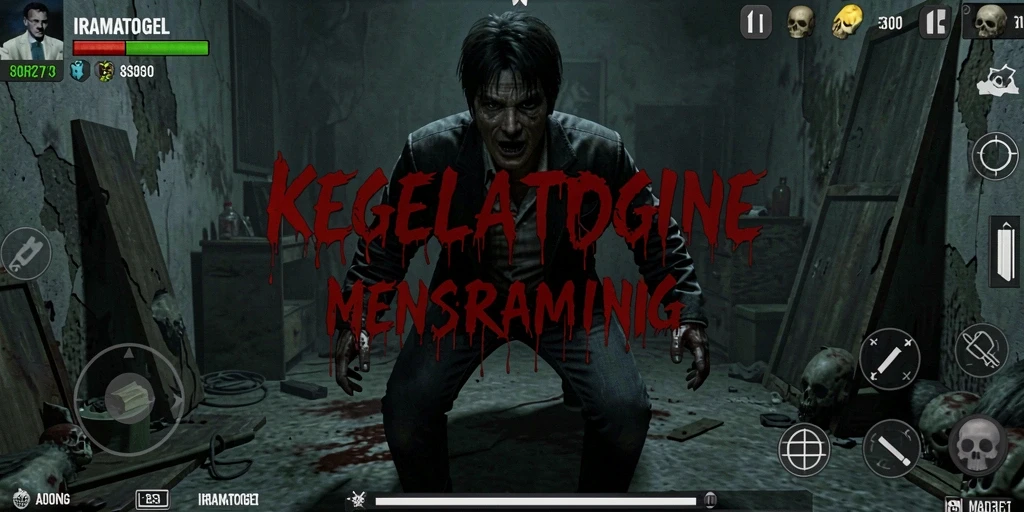 Gameplay menegangkan di IRAMATOGEL dengan suasana horor yang mendalam.
