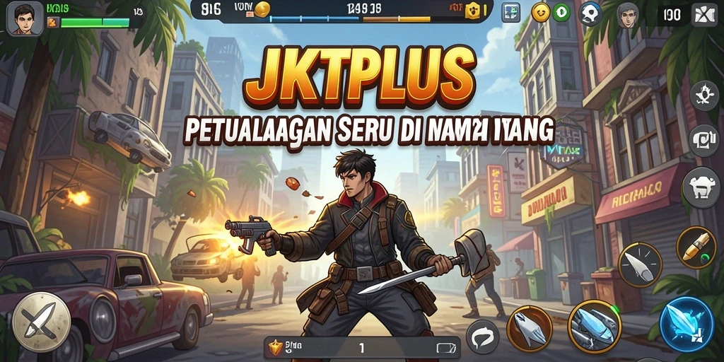 Tampilan gameplay menakjubkan dari JKTPLUS yang penuh petualangan.