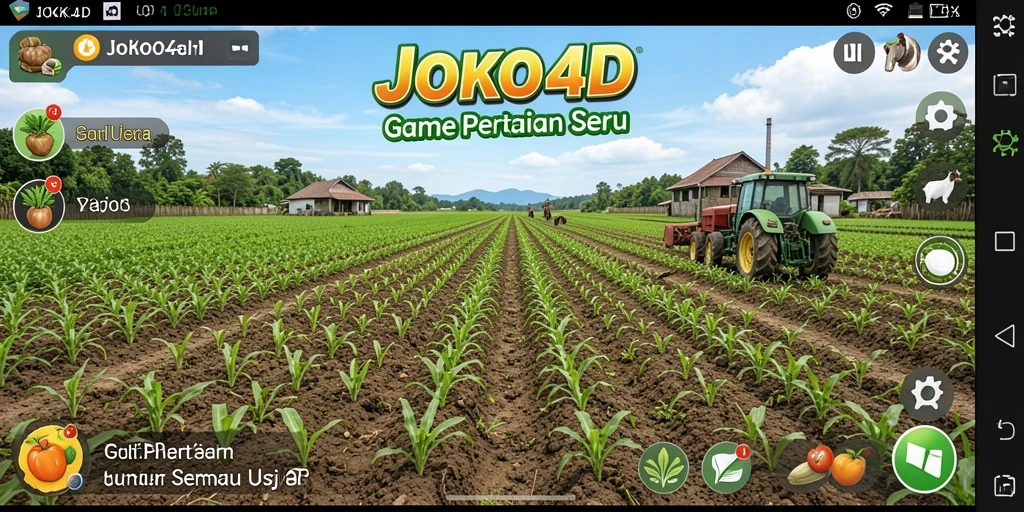 Screenshot JOKO4D menampilkan petani yang sedang bekerja di ladang.