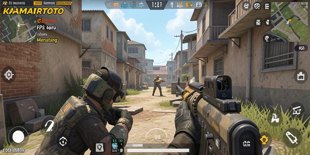 Tampilan gameplay seru dalam KAMARTOTO yang penuh aksi.