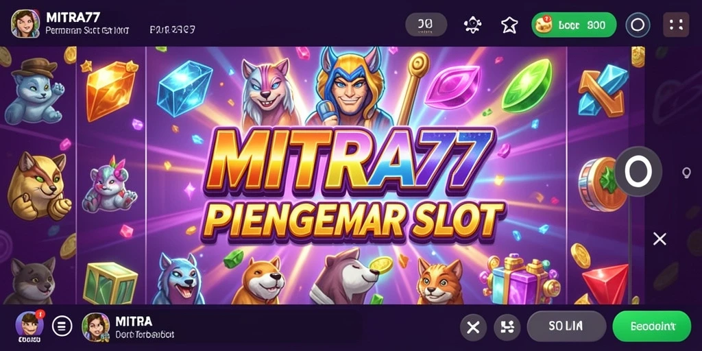 Tampilan gameplay <strong>MITRA77</strong> yang menarik dan penuh warna.