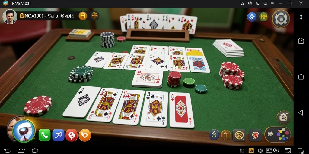 Tampilan seru gameplay Gaple NAGA1001 yang menarik.
