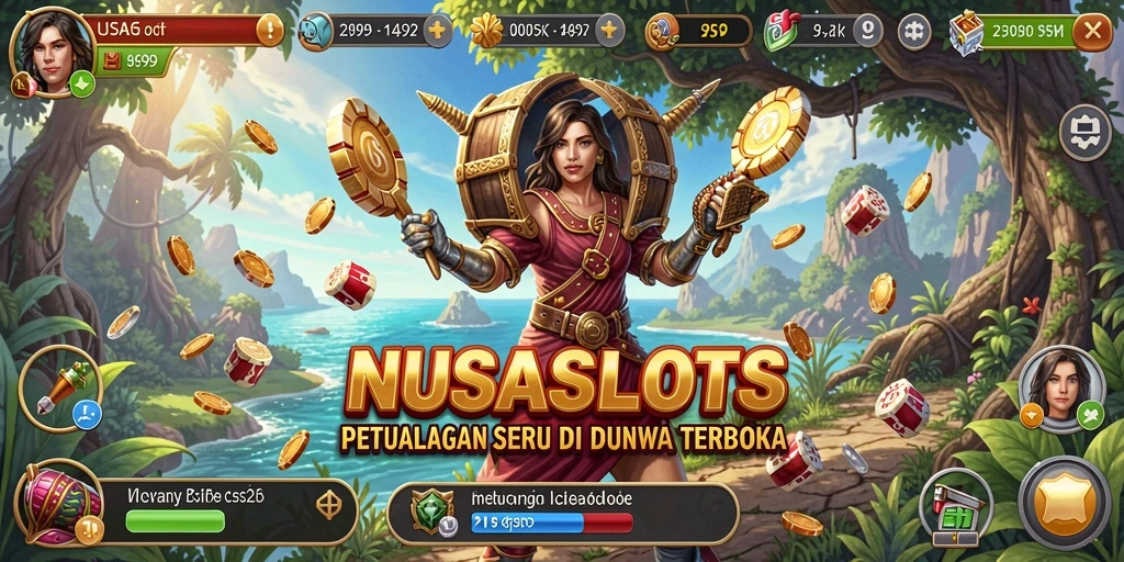 Tangkapan layar dari gameplay <strong>NUSASLOTS</strong> yang menunjukkan eksplorasi dunia terbuka.