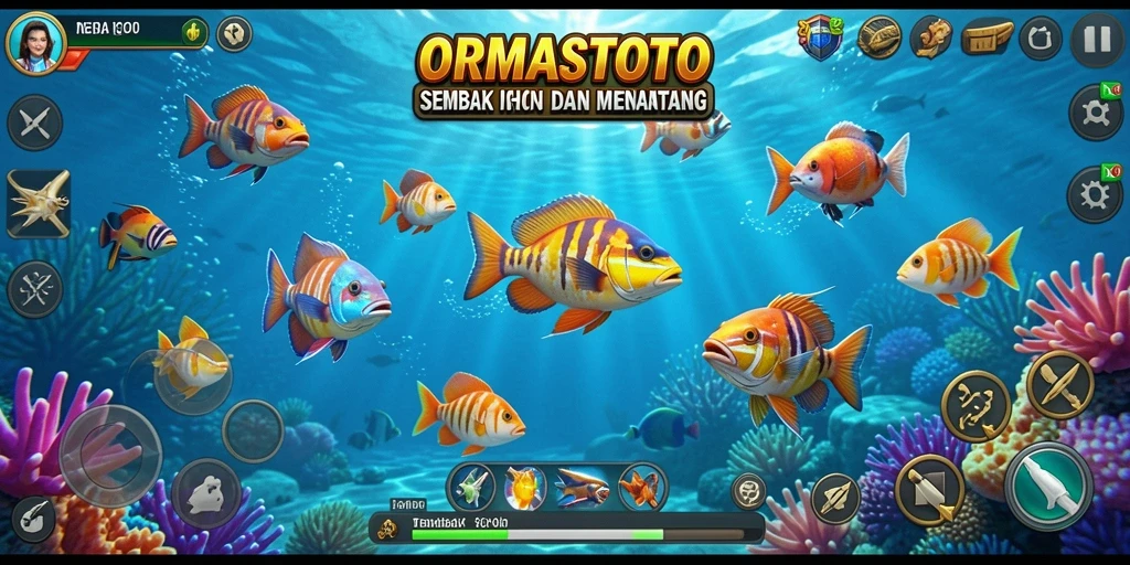 Gameplay seru Tembak Ikan dalam ORMASTOTO.