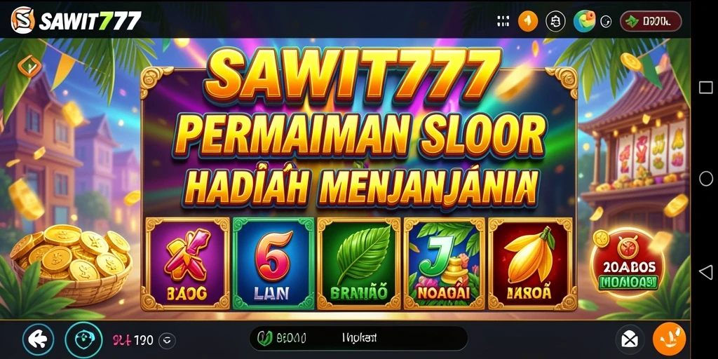 Tampilan grafis yang menarik dari gameplay SAWIT777 dengan fitur slot yang mengasyikkan.