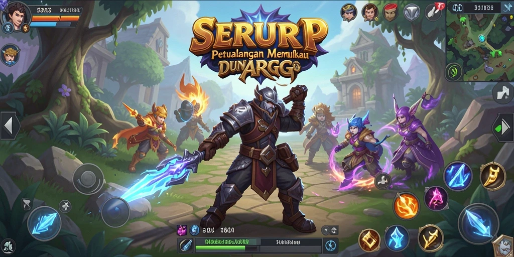 Tampilan aksi seru dalam gameplay ARPG SERURP yang memukau.