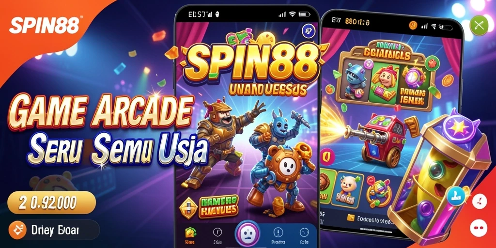 Tampilan gameplay SPIN88 yang dinamis dan penuh warna.