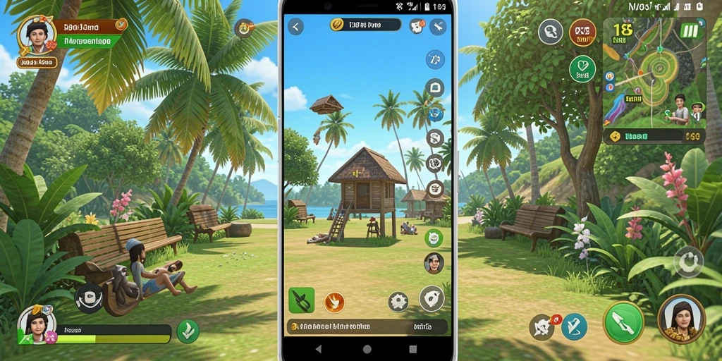 Tangkapan layar gameplay V89 yang penuh warna dan menyenangkan.