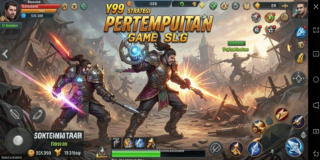 Tampilan gamers yang sedang berstrategi dalam <strong>Y89</strong> dengan pertempuran epik.